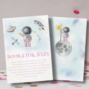 Tarjeta De Recepción Chica espacial Astronauta estrella de cohete Libro