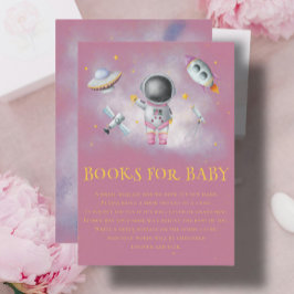 Tarjeta De Recepción Chica espacial Astronauta estrella de cohetes Libr