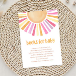 Tarjeta De Recepción Chica luminoso para el sol, libros para la ducha p