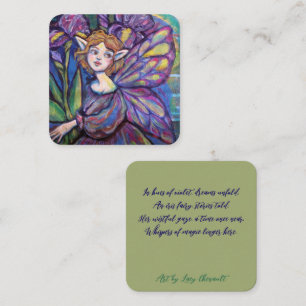 Tarjeta De Recepción Chica Púrpura Iris Pixie