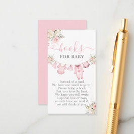Tarjeta De Recepción Chica Ropa de Bebé Libros Baby Shower para Bebé