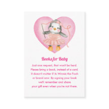 Chica rosa Baby Shower Penguin Book Request