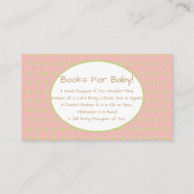 Chica rosa solicitud de libro de Baby Shower para