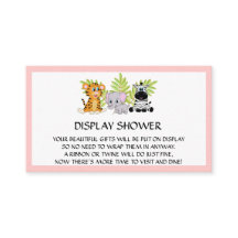 Chica Rosado Baby Shower Display Shower Insertar S