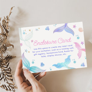 Tarjeta De Recepción Chica Sirenita 4 Fiesta de Cumpleaños