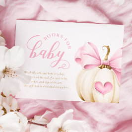 Tarjeta De Recepción Chicas de calabaza de Coquette Libros para Bebé