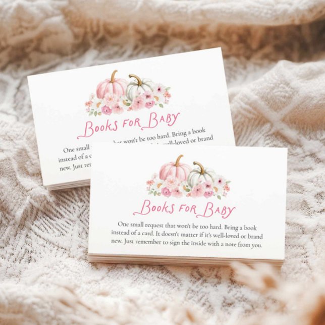 Tarjeta De Recepción Chicas de otoño de Rubor para bebé (Girl Fall Baby Shower Books for Baby)