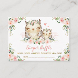 Tarjeta De Recepción Chicas Jungle Safari Animales salvajes Diaper Raff