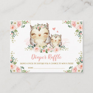 Tarjeta De Recepción Chicas Jungle Safari Animales salvajes Diaper Raff