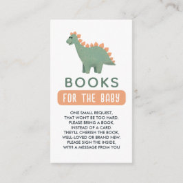 Tarjeta De Recepción Chicas rosados, libros de dinosaurios para bebés