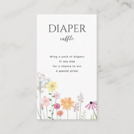 Tarjeta De Recepción Chicas simples de flores silvestres Baby Shower Di