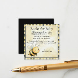 Tarjeta De Recepción Chico Abeja Bicho Baby Shower