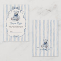 Chico de oso de peluche azul Baby Shower