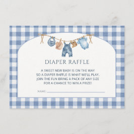 Tarjeta De Recepción Chico de vaquero de baby shower en pantalón de mez