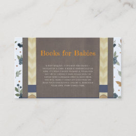 Tarjeta De Recepción Chico ducha de bebé autum otoño azul burlap bodysu