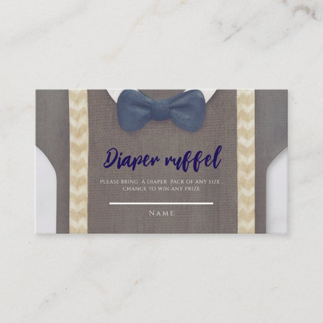 Tarjeta De Recepción Chico ducha de bebé autum otoño burlap bodysuit (Anverso)