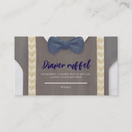 Tarjeta De Recepción Chico ducha de bebé autum otoño burlap bodysuit