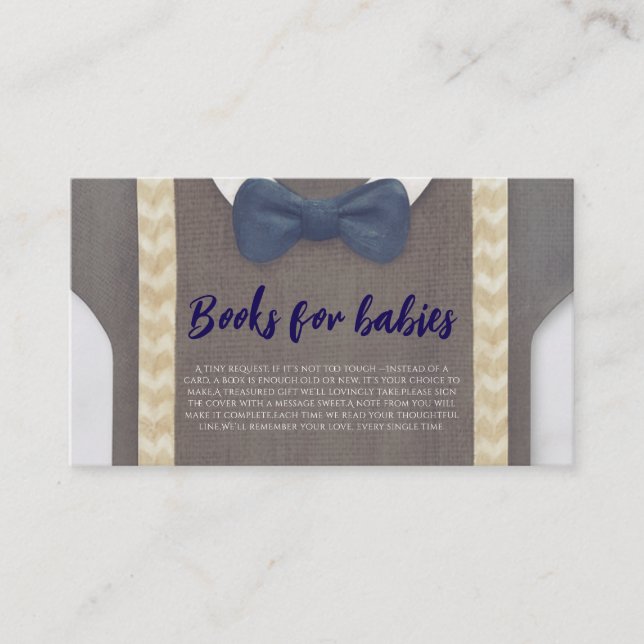 Tarjeta De Recepción Chico ducha de bebé autum otoño burlap bodysuit (Anverso)