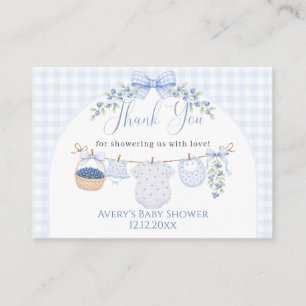 Tarjeta De Recepción Chico Dulce de Arándanos Shower de Bebé