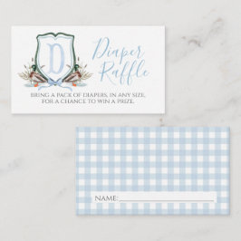 Tarjeta De Recepción Chico pato Baby Shower Diaper Raffle