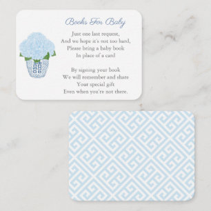 Tarjeta De Recepción Chimeneas Azules Clásicas para Baby Shower Trae Un