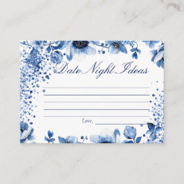 Tarjeta De Recepción Chinoiserie Blue and White Date Noche Ideas Bridal