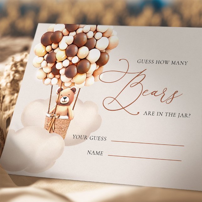 Tarjeta De Recepción Chocolate adivina cuántas entradas de globos de os (Subido por el creador)