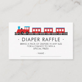 Tarjeta De Recepción CHOO CHOO TRAIN Baby Shower Diaper Raffle Ticket