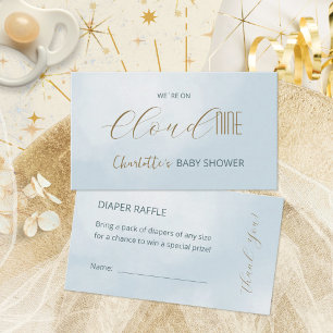 Tarjeta De Recepción Chupete de bebé Cloud 9 Celeste Fiesta de Revelaci