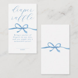 Tarjeta De Recepción Chupinada de bebé niño azul con caligrafía elegant