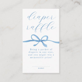 Tarjeta De Recepción Chupinada de bebé niño azul con caligrafía elegant