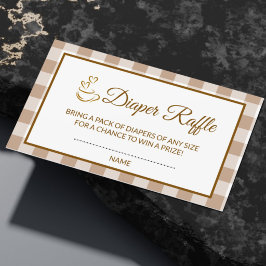 Tarjeta De Recepción Chupito de café Café Bebe Shower de bebé francés