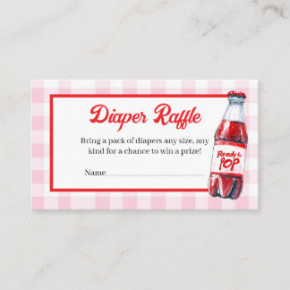 Tarjeta De Recepción Chupito de Soda Lista para Parir - Lluvia de Pañal