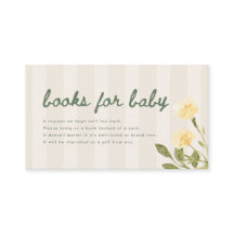 Chuva de Bebé con Letra Floral Moderna "Libros par