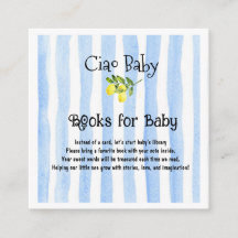 Ciao Baby Azul Rayas Limón Libros para Bebé 
