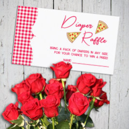 Tarjeta De Recepción Ciao Baby Italian Baby Shower Diaper Raffle