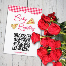 Tarjeta De Recepción Ciao Baby Italian Baby Shower Registry