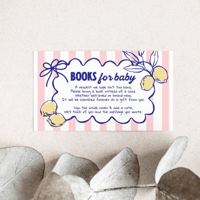 Tarjeta De Recepción CIAO BABY Lemon Libros mediterráneos para bebés (Subido por el creador)