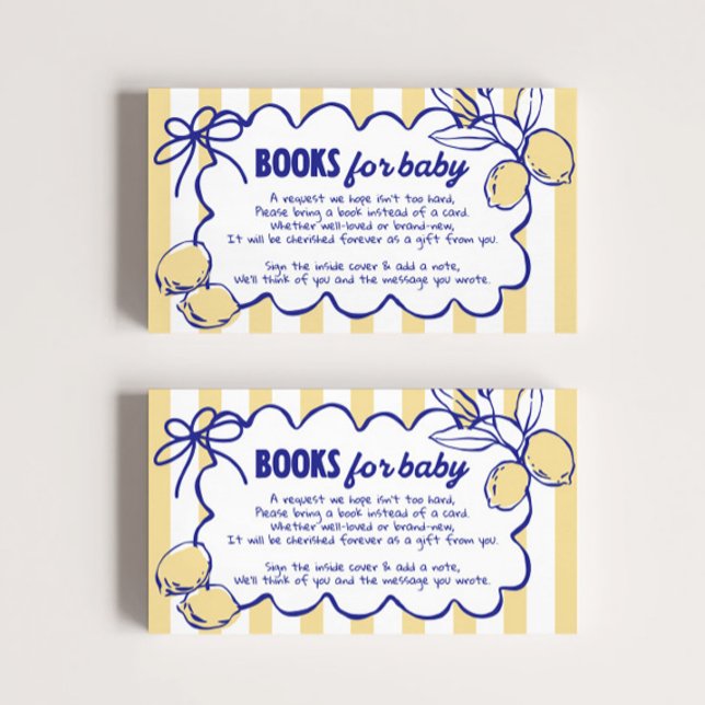 Tarjeta De Recepción CIAO BABY Lemon Libros mediterráneos para bebés (Subido por el creador)
