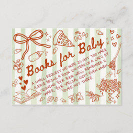 Tarjeta De Recepción Ciao Bambino Olive Green - Books for Baby