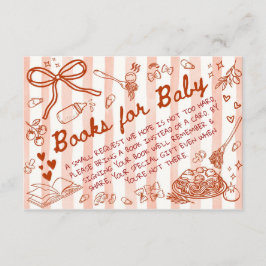 Tarjeta De Recepción Ciao Bambino Red - Books for Baby