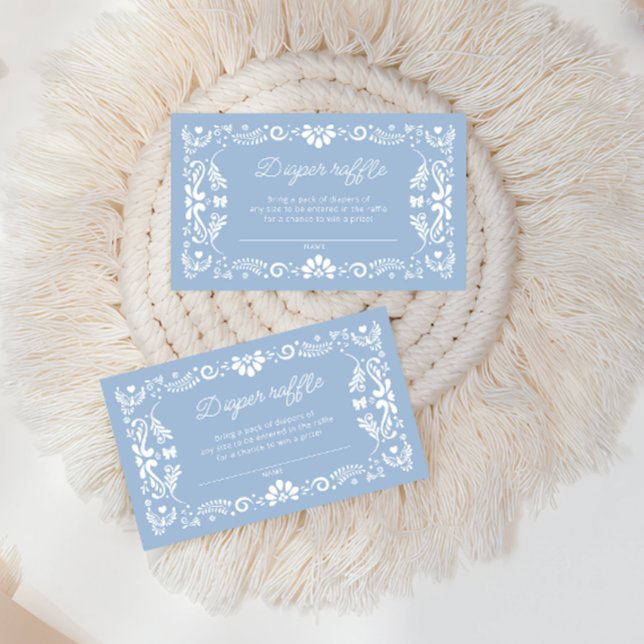 Tarjeta De Recepción Cielito Lindo Baby Shower mexicano Diaper Raffle (Subido por el creador)