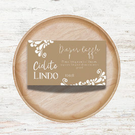 Tarjeta De Recepción Cielito Lindo Fiesta mexicana Baby Shower Diaper