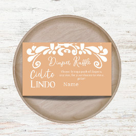Tarjeta De Recepción Cielito Lindo Fiesta Mexicana Baby Shower Neutral