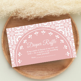 Tarjeta De Recepción Cielito Lindo Papel Picado Shower Diaper Raffle