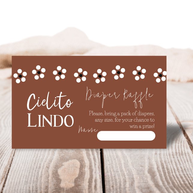 Tarjeta De Recepción Cielito Lindo Talavera Diaper mexicano de Baby Sho (Subido por el creador)