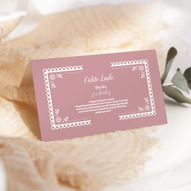 Tarjeta De Recepción Cielito mexicano rosado Lindo Books para bebé (Subido por el creador)