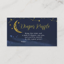 Cielo nocturno sobre el pañuelo Baby Shower de la 