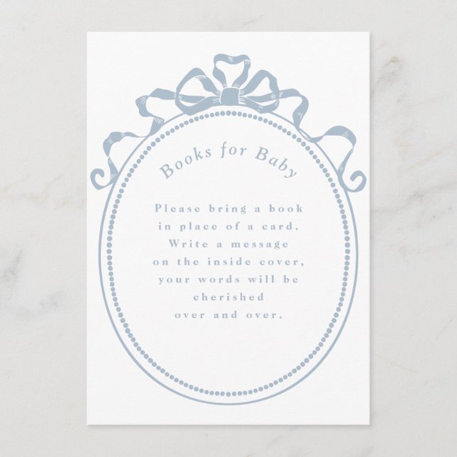 Tarjeta De Recepción Cinta antigua dobla cuadros victorianos para bebé (Anverso)