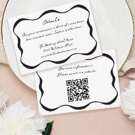 Tarjeta De Recepción Cinta entrelazada